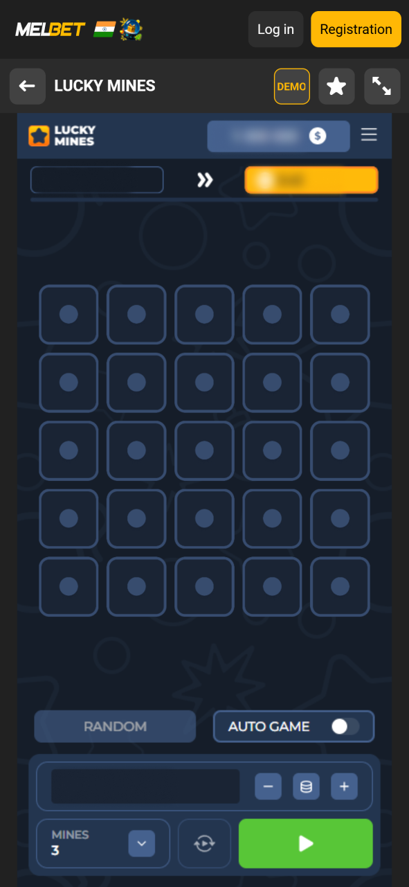 Play Mines games at Melbet and win.