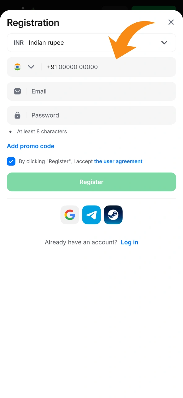 Register at any casino you like to play Mines game.