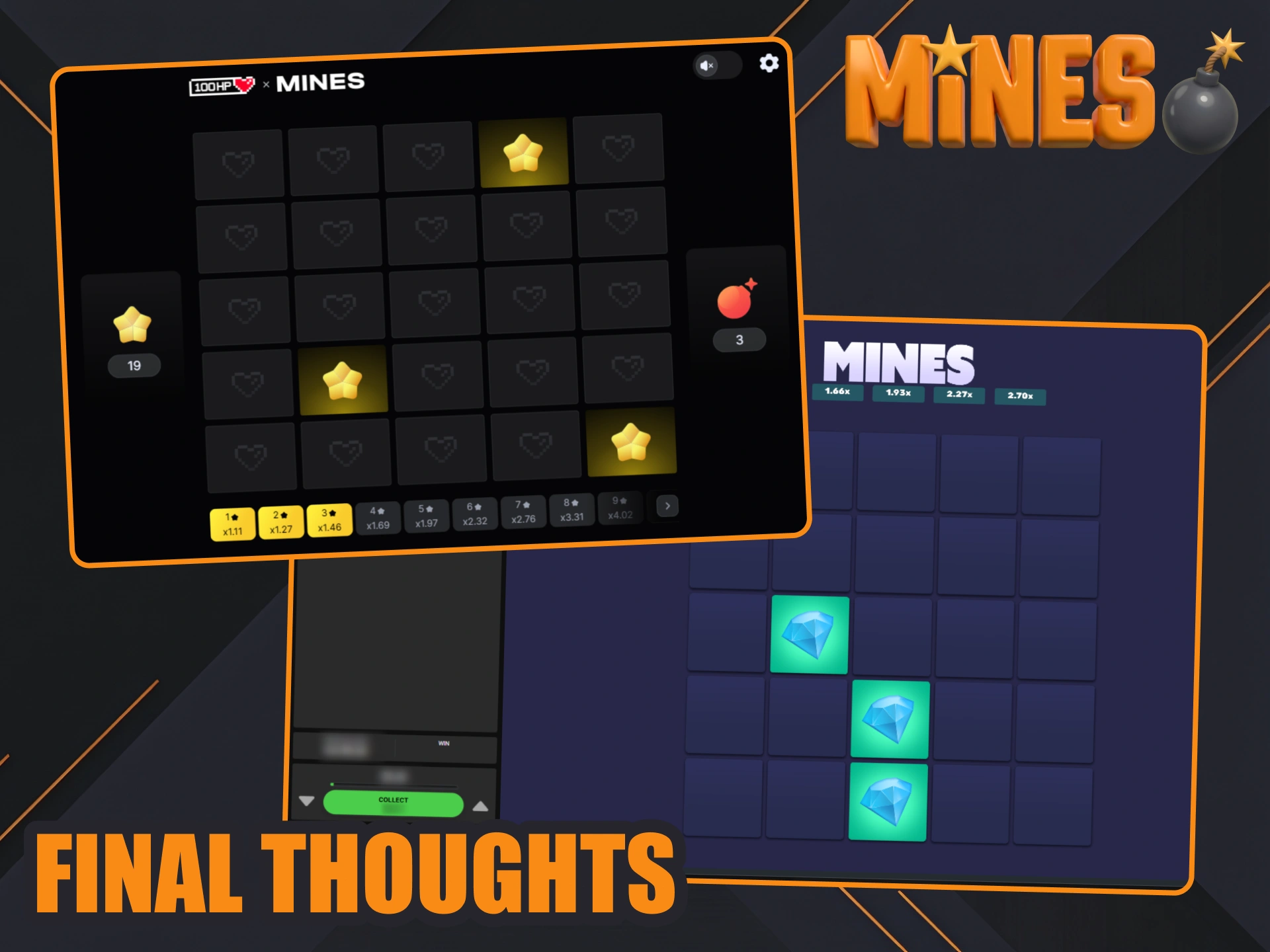 Try out different Mines games at Melbet Casino.