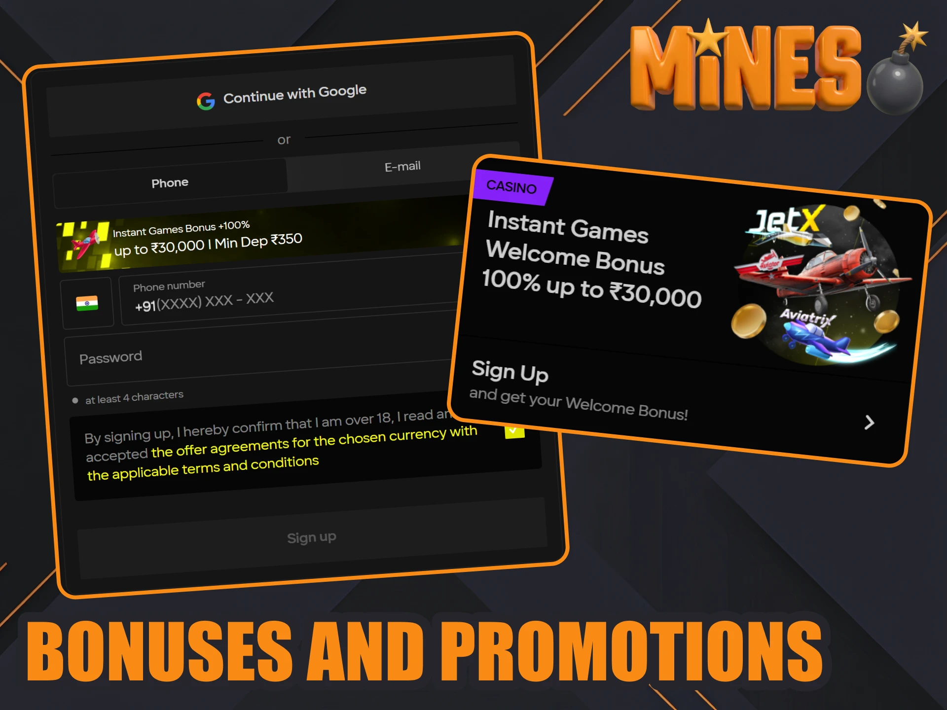 Collect Parimatch bonuses to benefit more from Mines games.