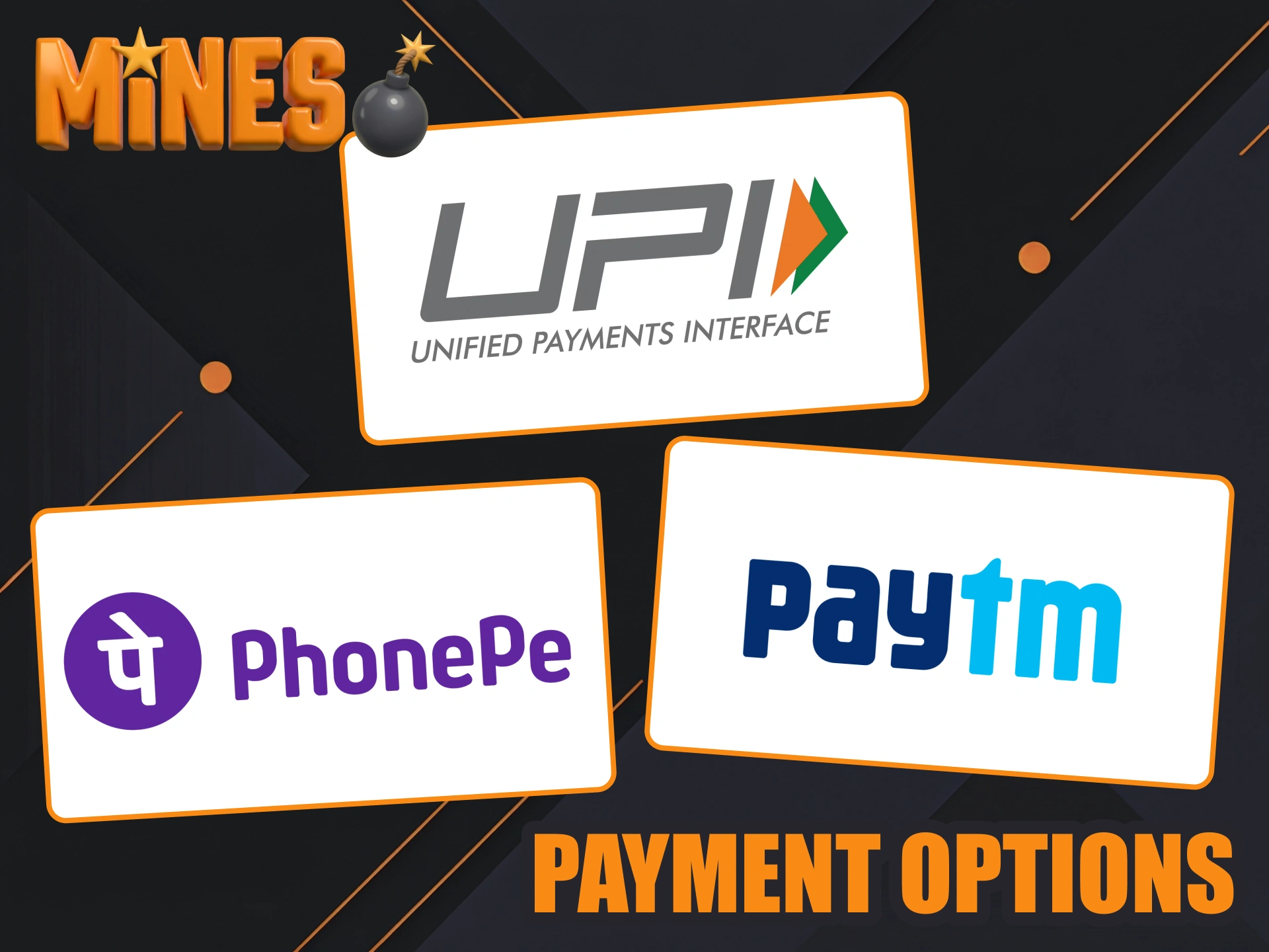 Use those methods to top up your Parimatch account for mines games.