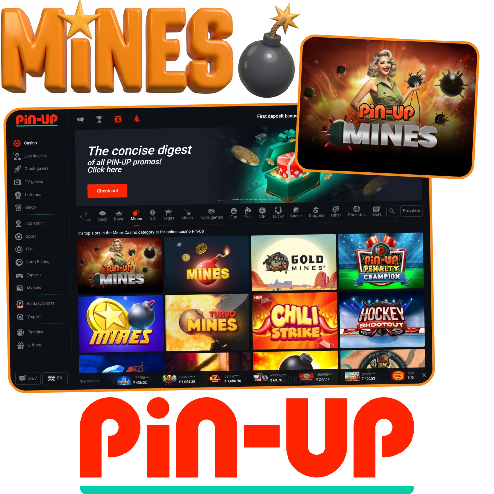 Try Pin Up Mines games an get your wins fast.