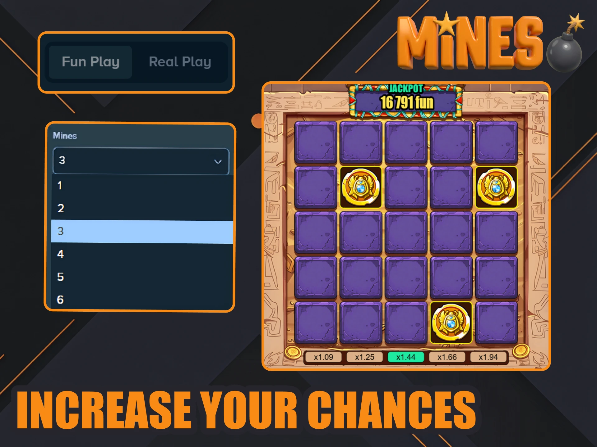 Use professional strategies to increase your winning odds at Stake Mines.